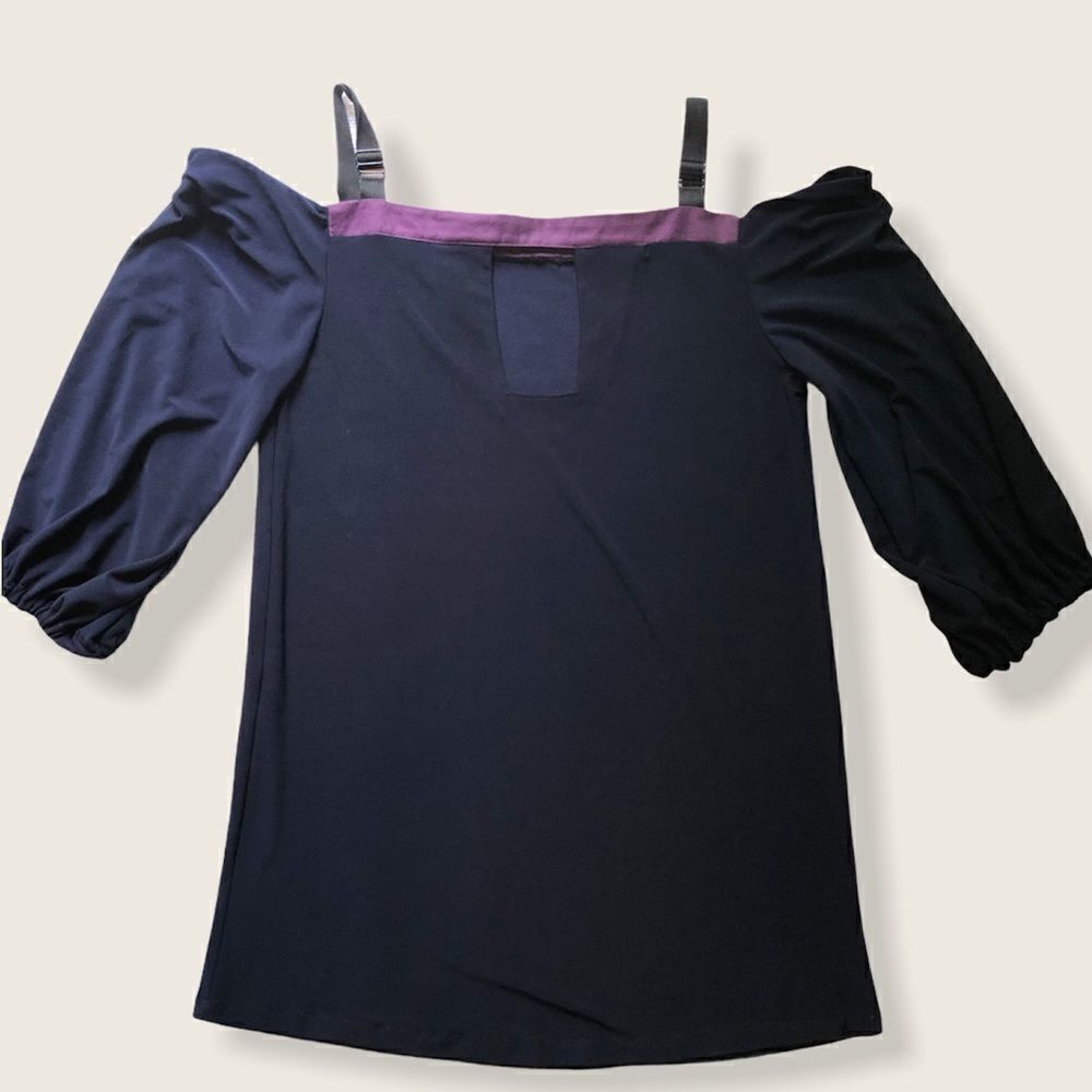 Kim Schalk Top peasant cold shoulder XS